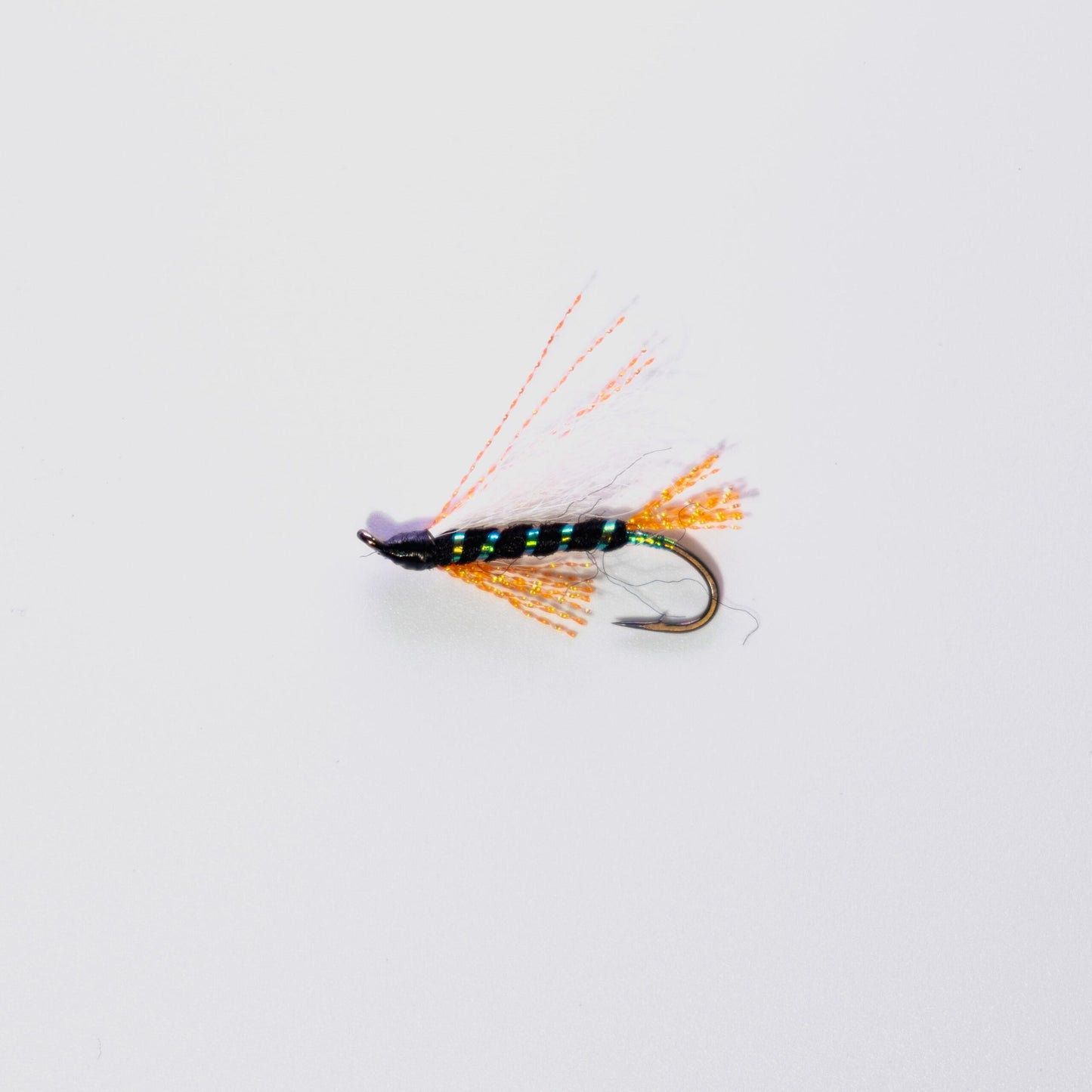 Wet Fly None Of Your Business Orange w/ White Wing #6