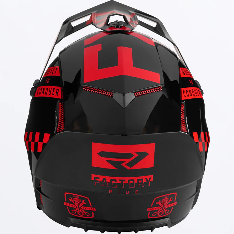 FXR Clutch Gladiator Helmet Nuke Red Size L