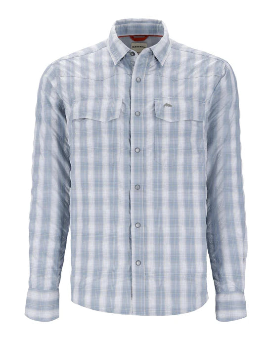 Simms Big Sky Longsleeve Shirt Mens Bimini Blue L