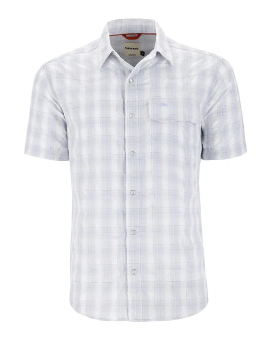 Simms Big Sky Shortsleeve Shirt Mens White Bimini M