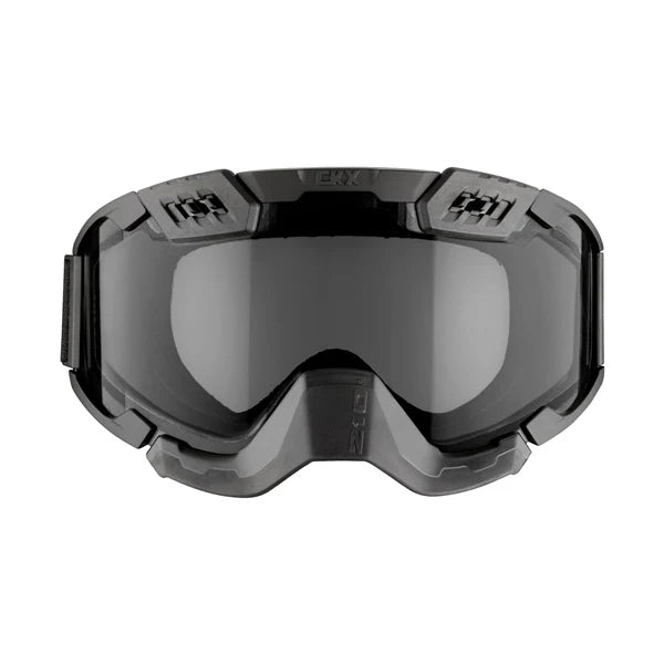 CKX 210° Trail Goggles with Controlled Ventilation Matte Black and Mirror Smoke