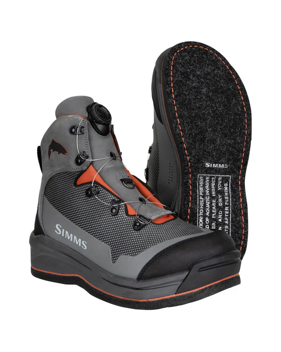 Simms Guide BOA Boot Felt Mens Slate Size 12