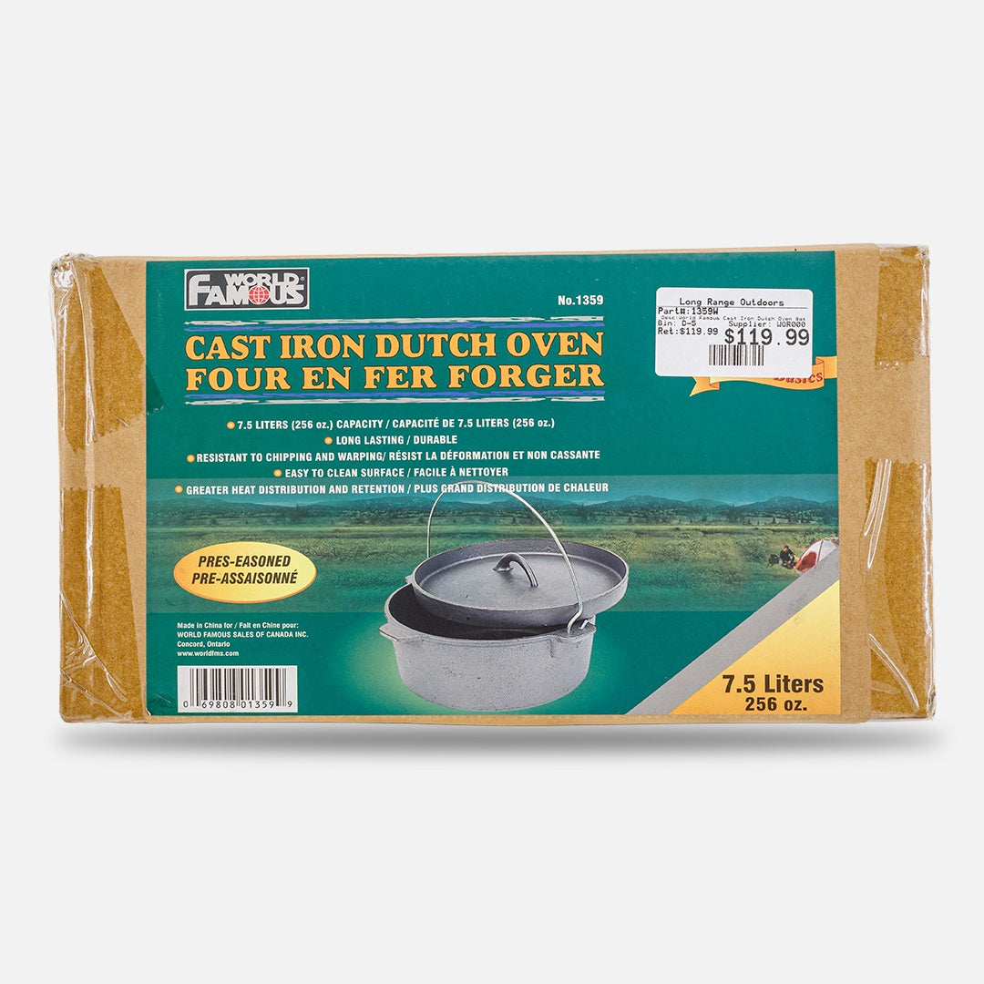 World Famous Cast-Iron Dutch Oven 7.5 l
