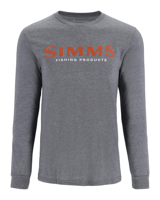 Simms Logo Longsleeve T-Shirt Mens Athletic Heather M