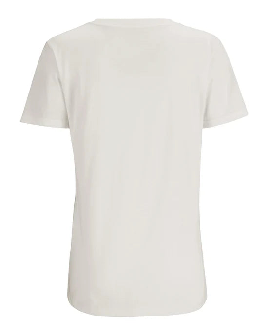 Simms Nostalgic Bass T-Shirt Womens White S