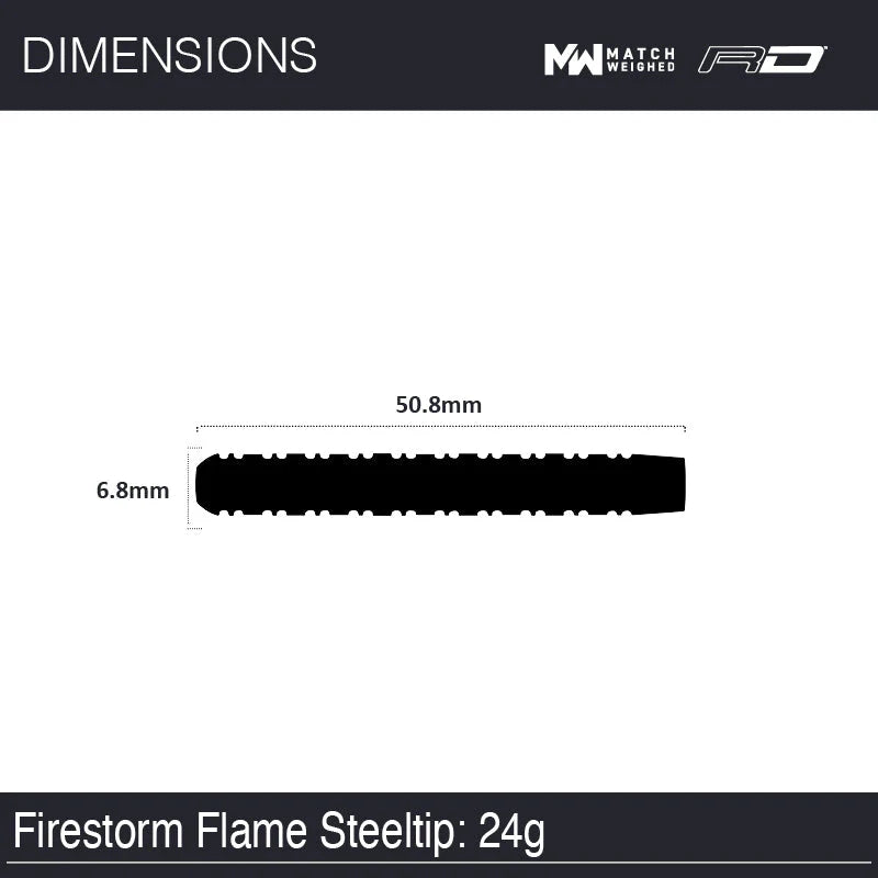 Winmau Firestorm Flame 1 Darts 24 g