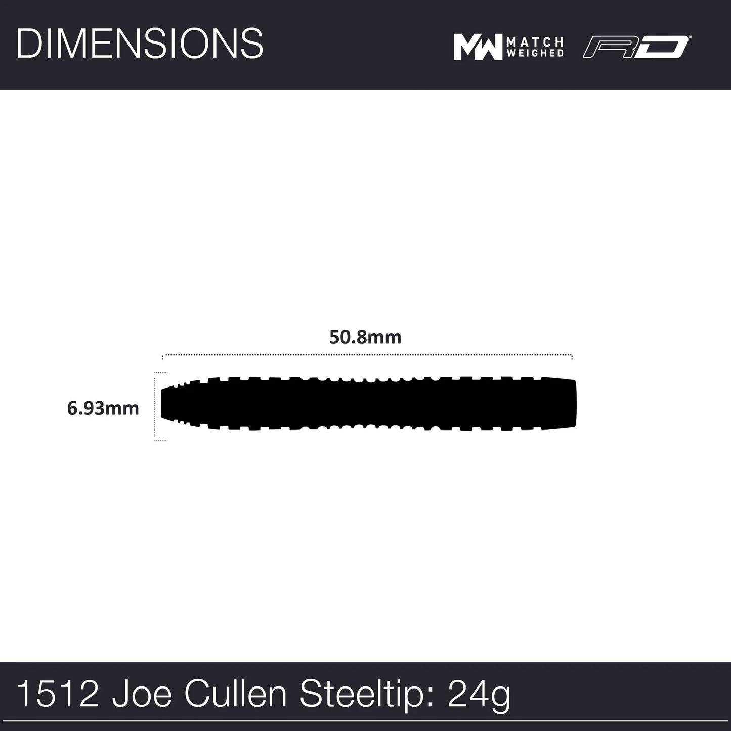 Winmau Joe Cullen Rockstar Darts 24 g