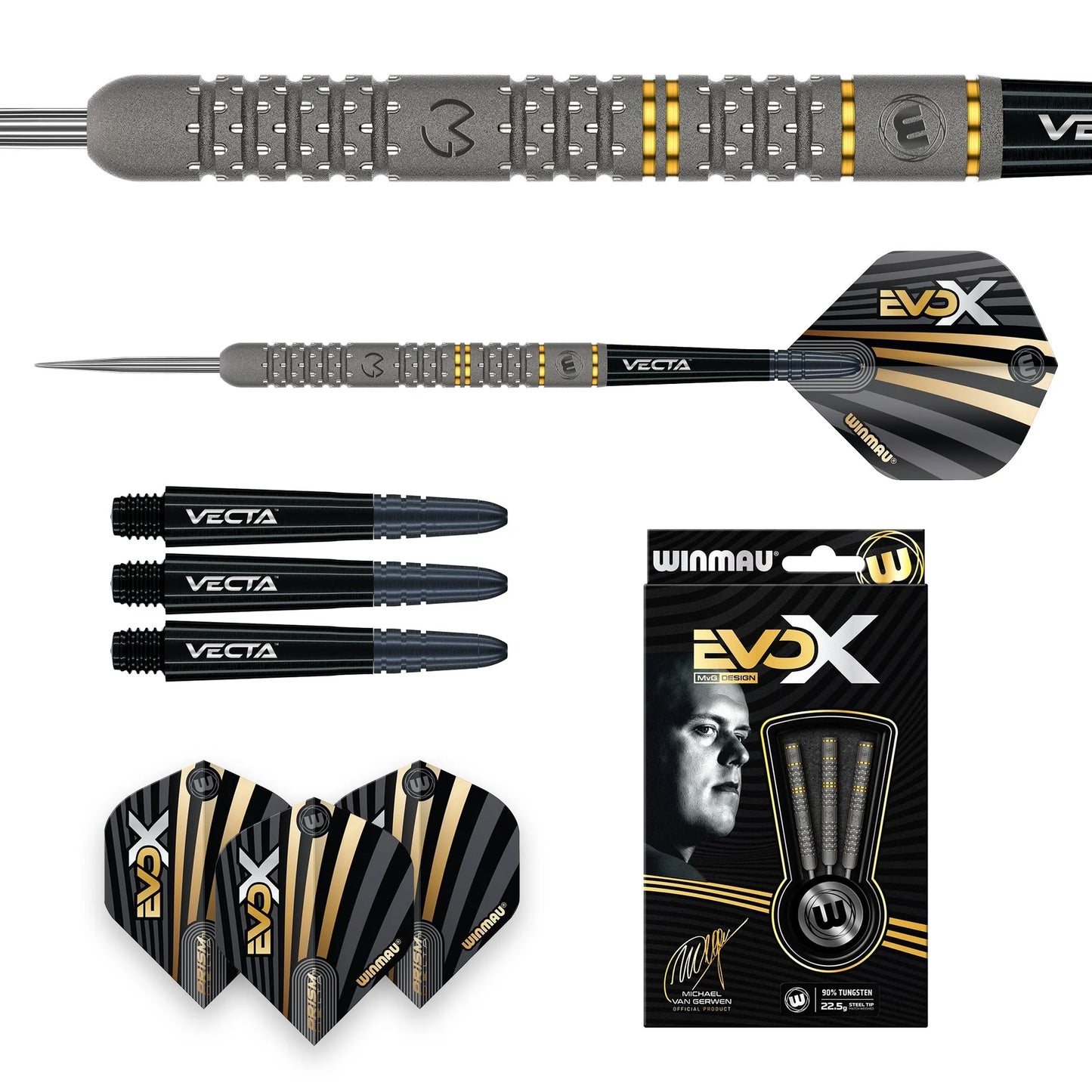 Winmau MvG EvoX Darts 22.5 g