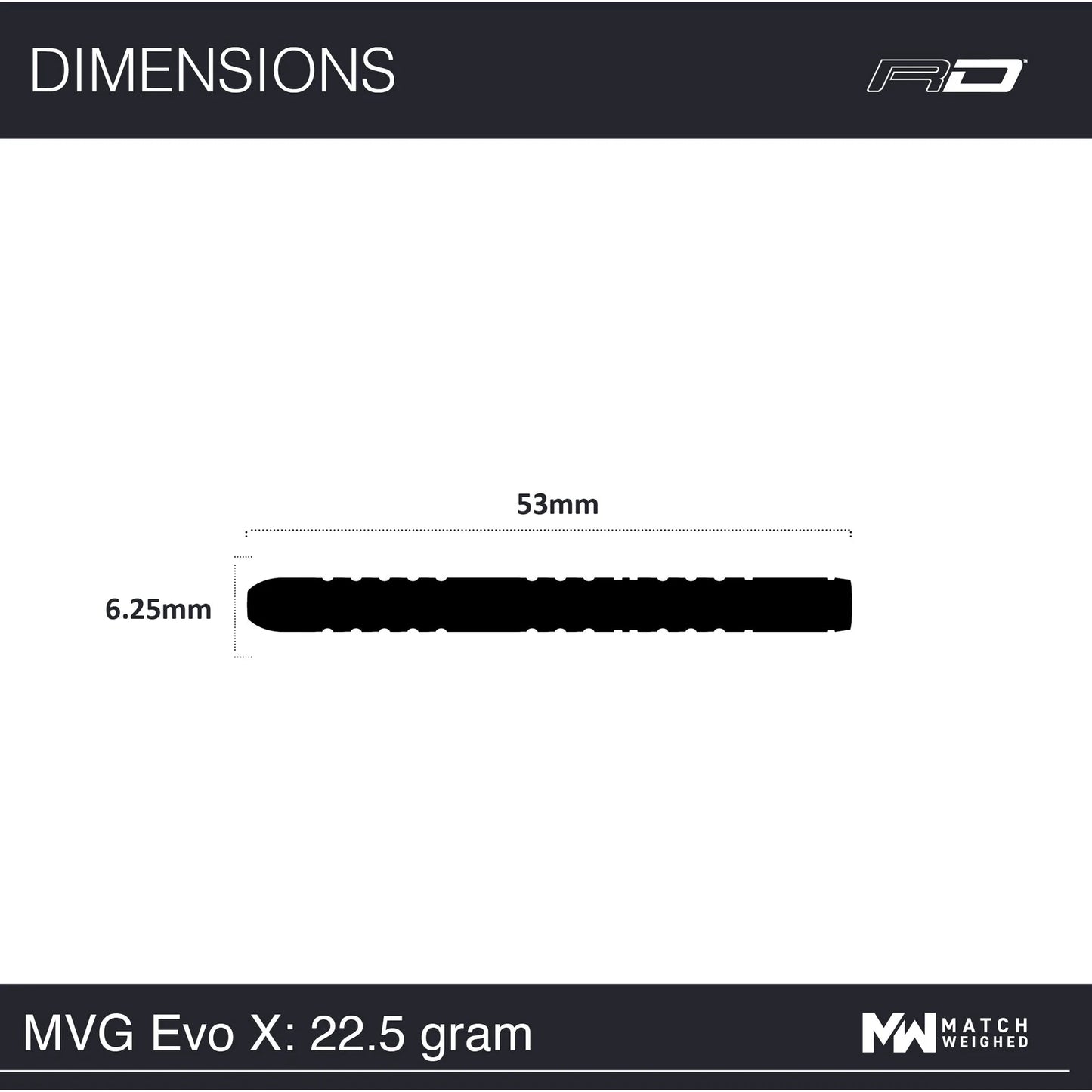 Winmau MvG EvoX Darts 22.5 g