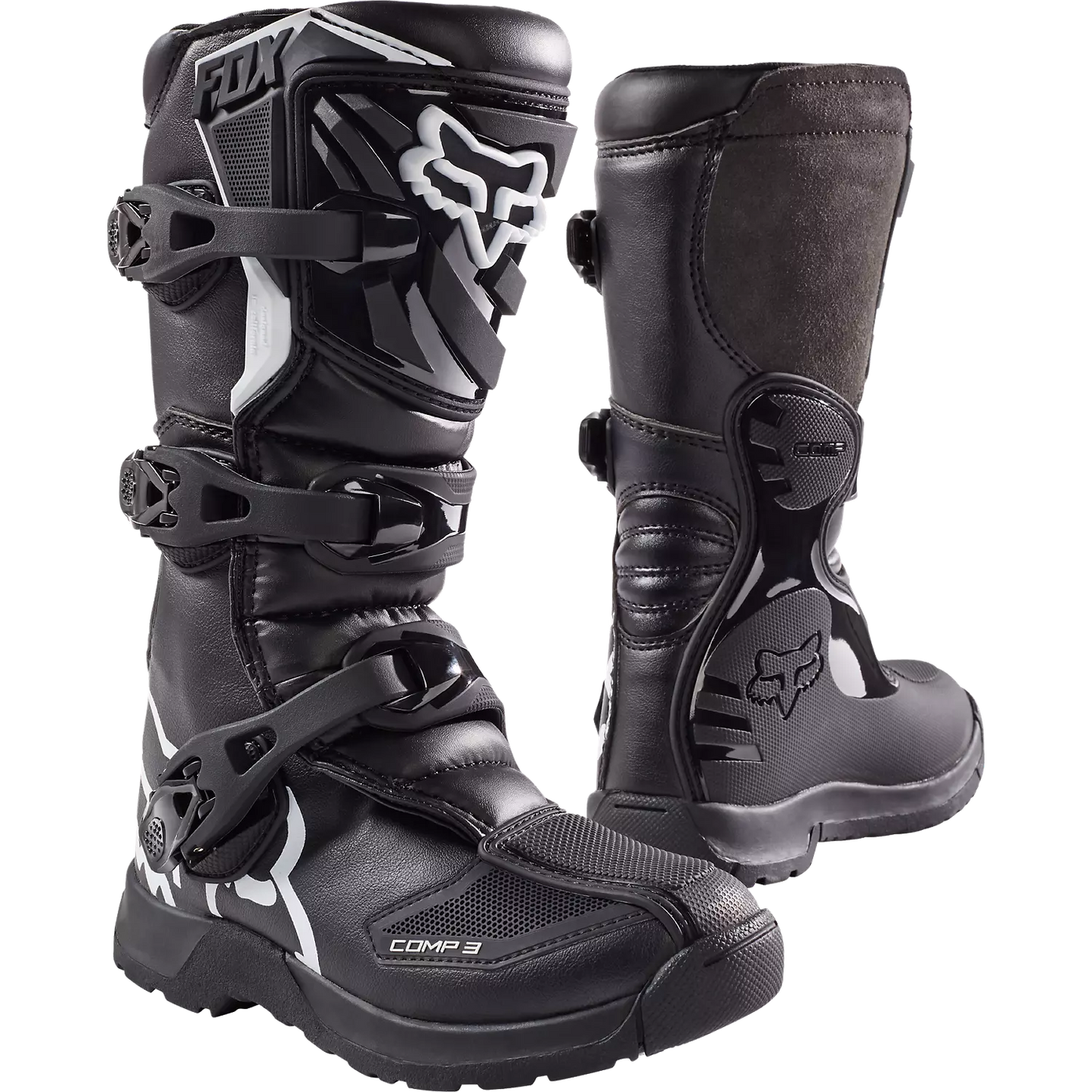 Fox Comp 3Y Boot Youths' Black Size 6