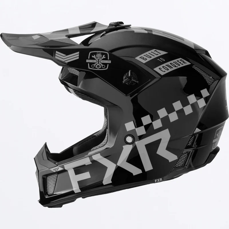 FXR Clutch Gladiator Helmet Chrome Size L