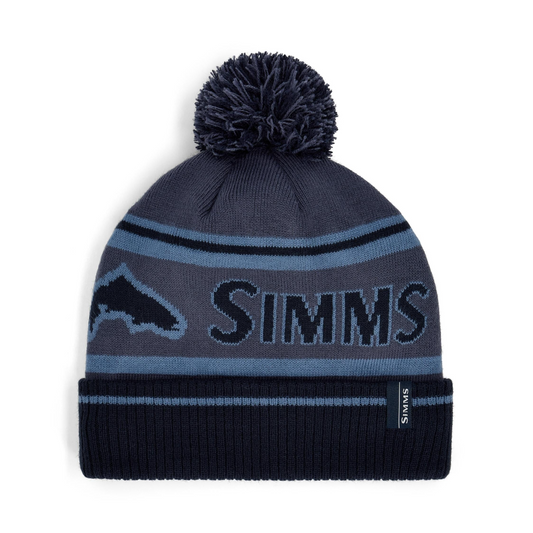 Simms Tip Up Pom Beanie Huckleberry