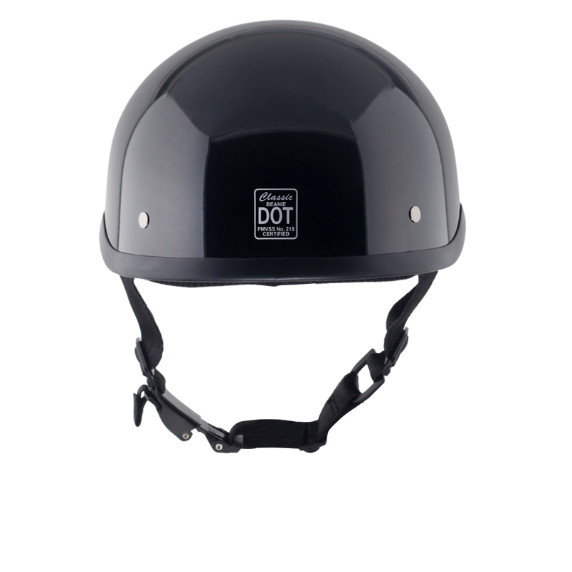 Classic Beanie Helmet Without Visor QR Dull Black Size L