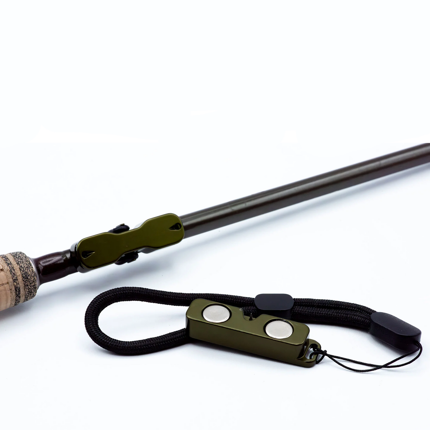 Cling Mag Grab Rod Rack Magnetic Rod Holder Deep Green