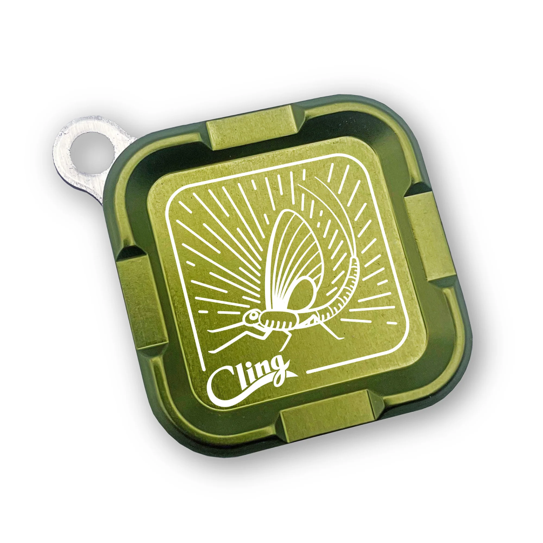 Cling Mag Grab Mini Magnetic Fly Patch Rising Dun Deep Green