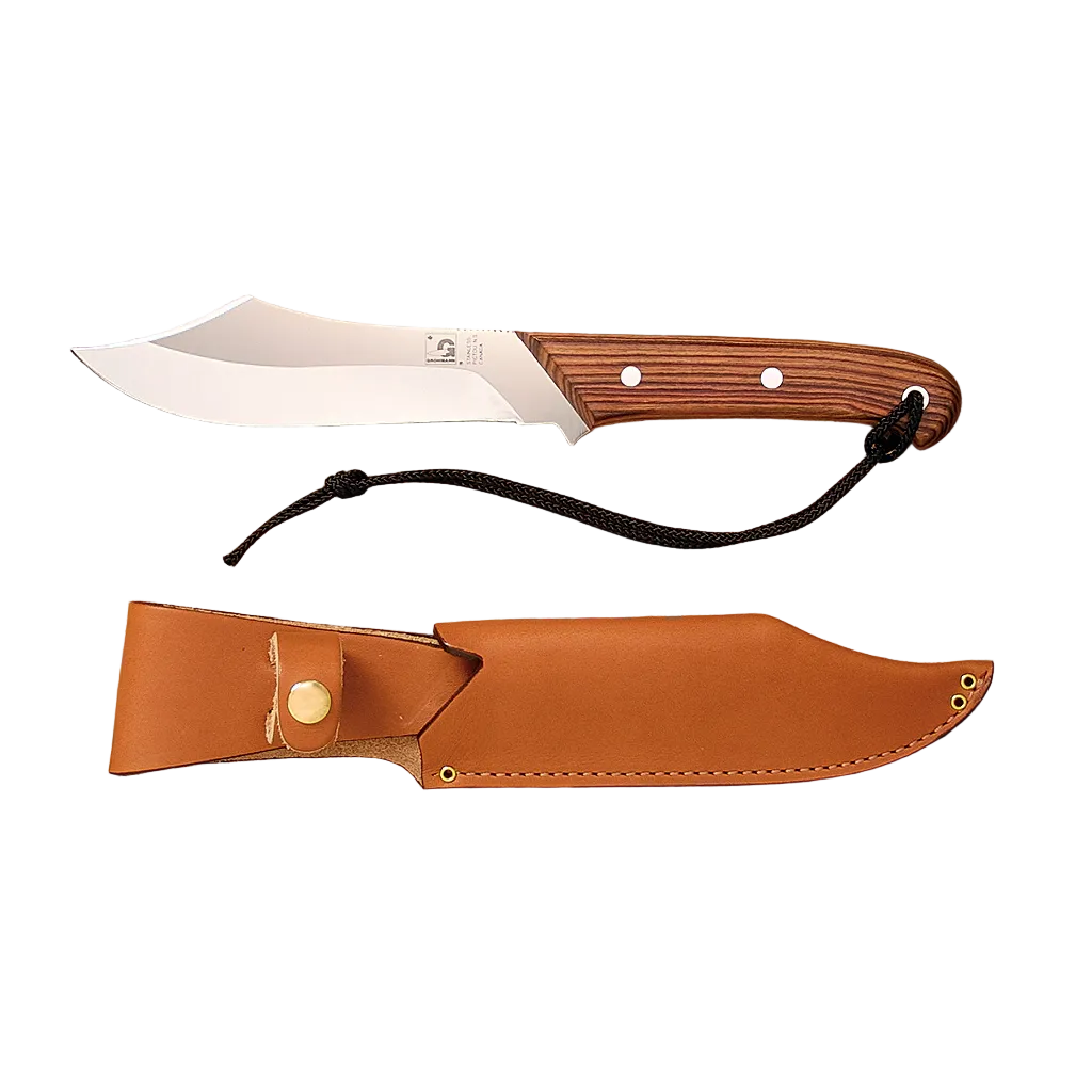Grohmann Deer & Moose Knife Rosewood with Sheath