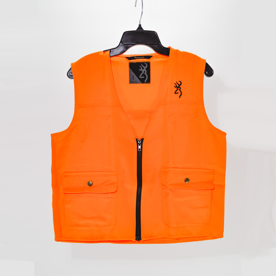 Browning Safety Vest Blaze Orange Junior Size M