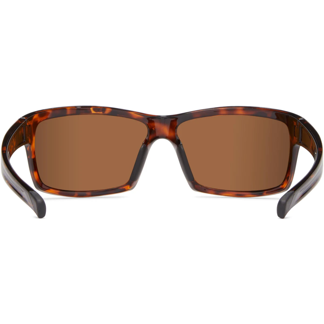 Fisherman Tern Polarized Eyewear Shiny Tortoise with Brown Lens
