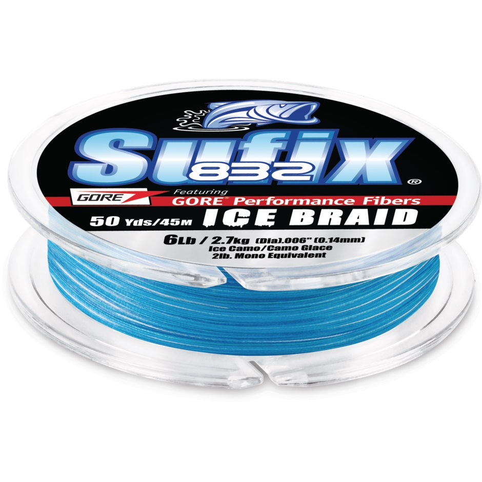 Sufix 832 Advanced Ice Braid Ice Came 20 lb 50 yd