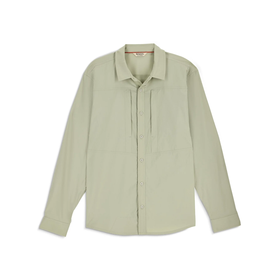 Simms Stone Cold Long Sleeve Shirt Men's Pale Pine Size M