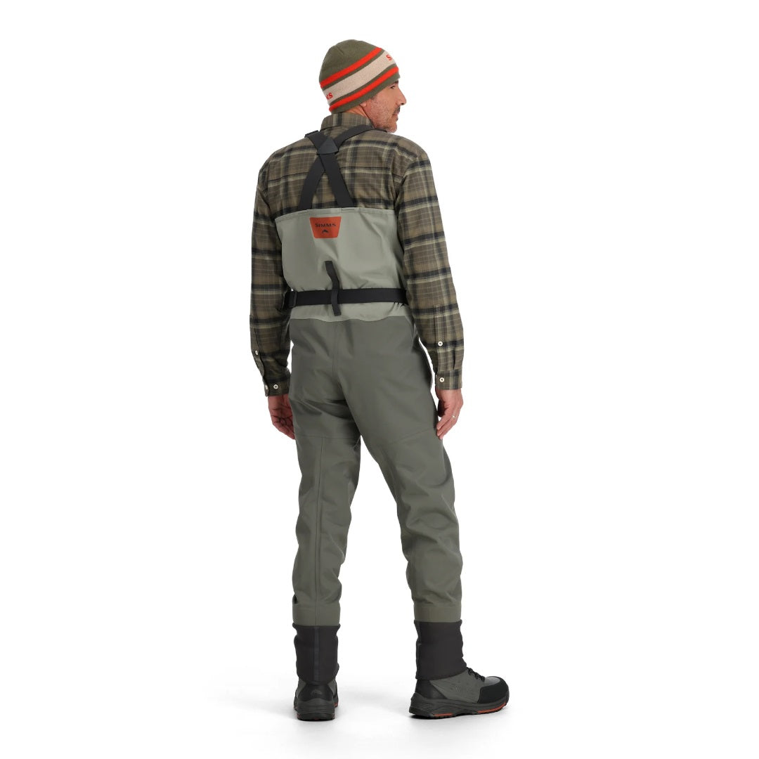 Simms Freestone Z Stockingfoot Waders Men's Smoke 9-11 Boot Size M