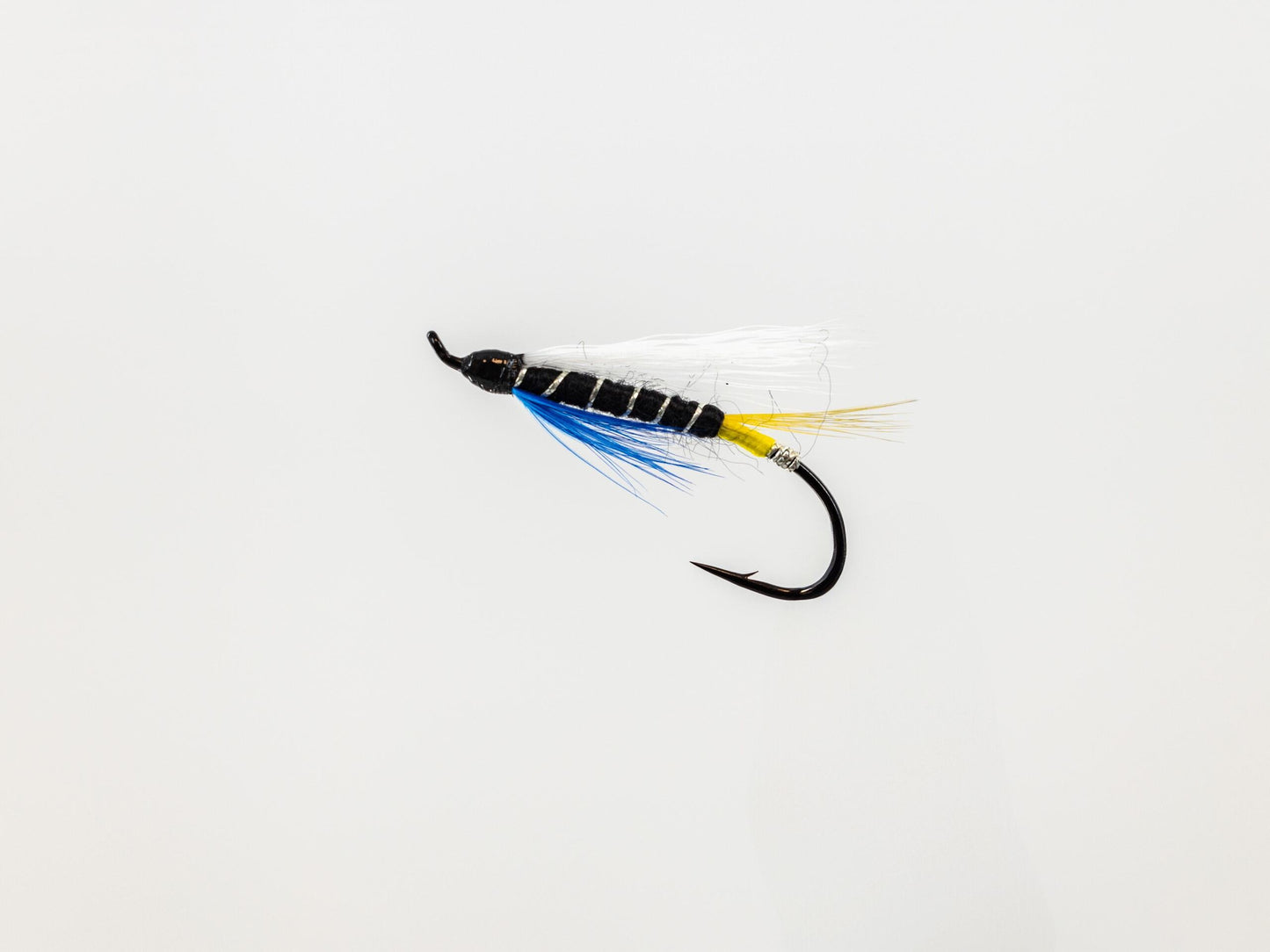 Wet Fly Blue Charm White Wing Yellow Butt #4