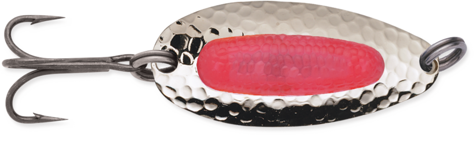 Blue Fox Pixee Spoon Nickel Plated/Fluorescent Red 7/8oz