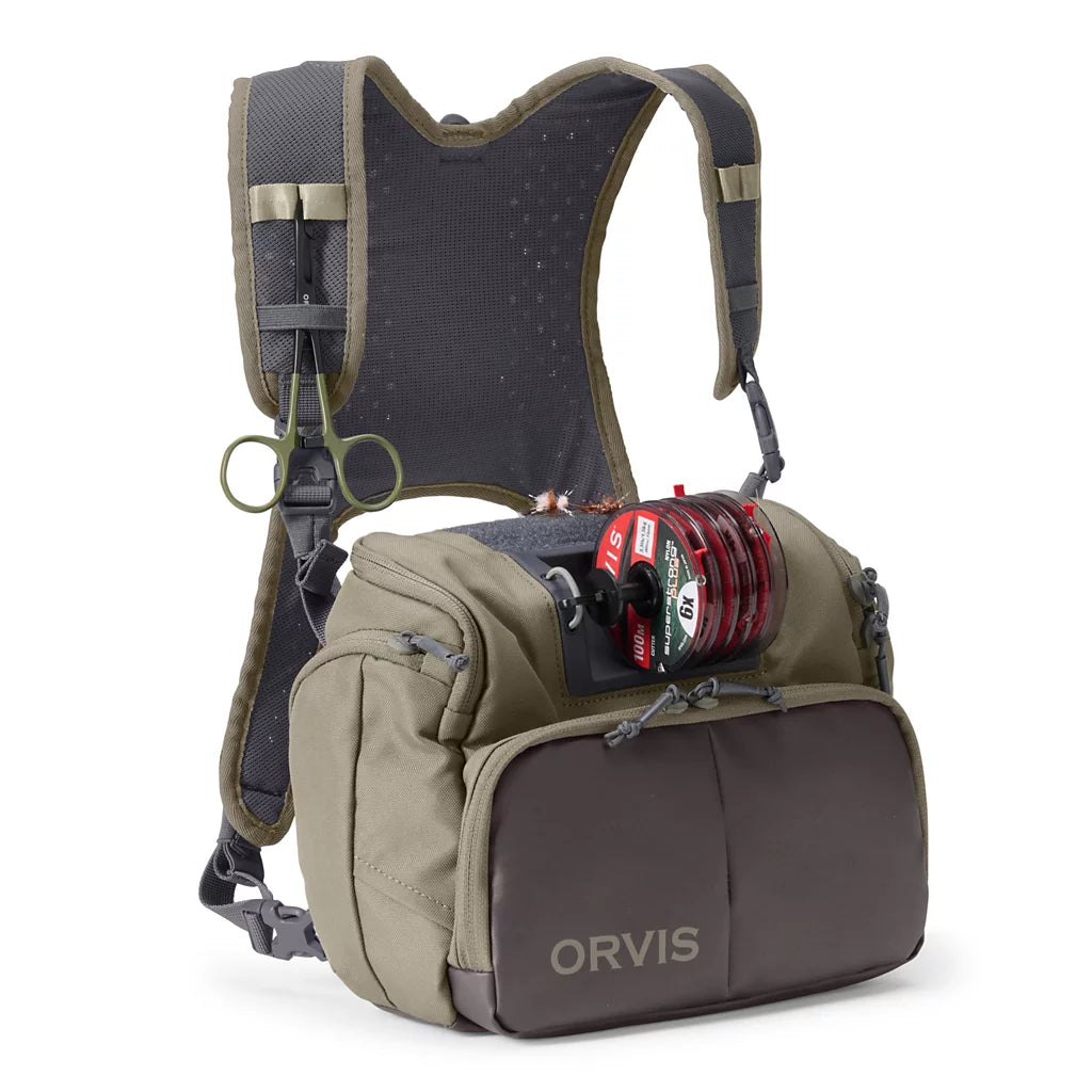 ORVIS チェストバック バッグ パック Orvis Dusty Olive Fly Fishing Chest Pack - Long Range Outdoors