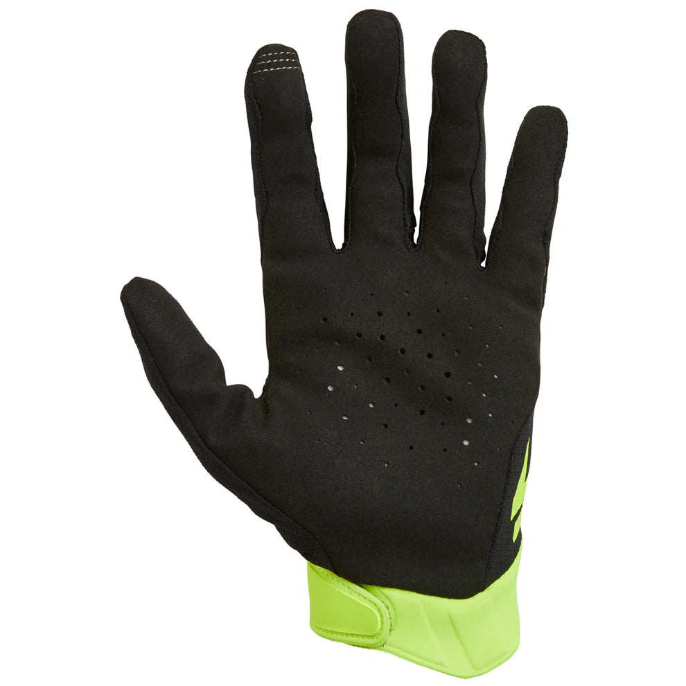 Shift Youth White Label Trac Glove Flo Yellow Size Youth L