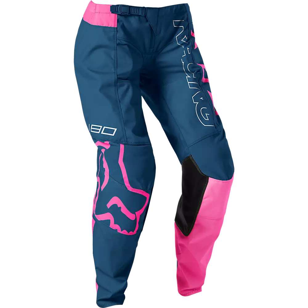 Fox 180 Skew Pants Youth Girls' Navy Blue and Pink Size 28