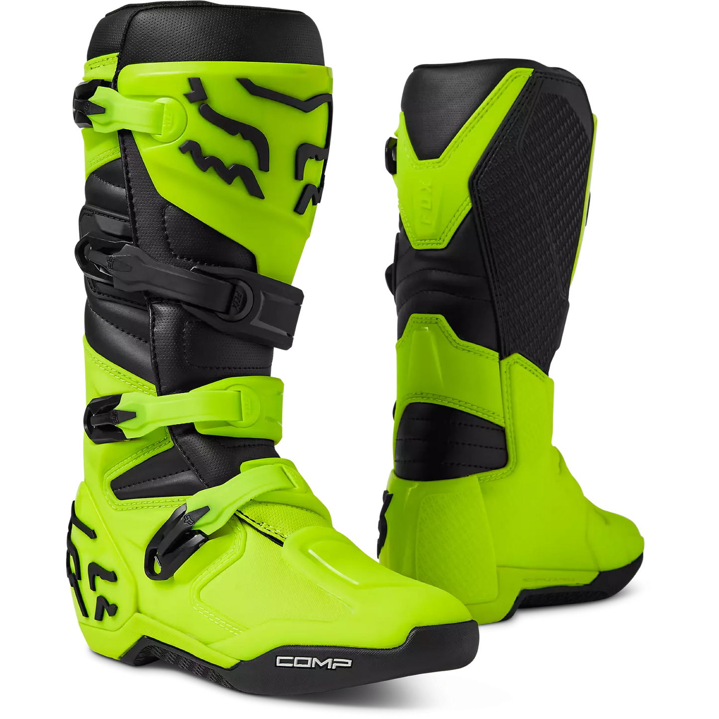 Fox Comp Boots Fluorescent Yellow Size 9