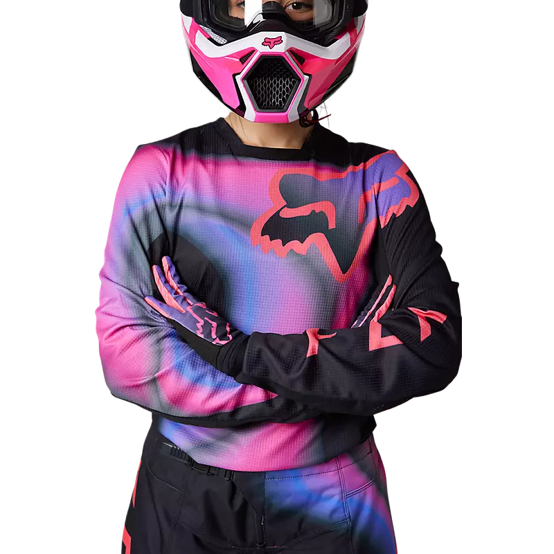 Fox 180 Toxsyk Jersey Women's Black and Pink Size XS