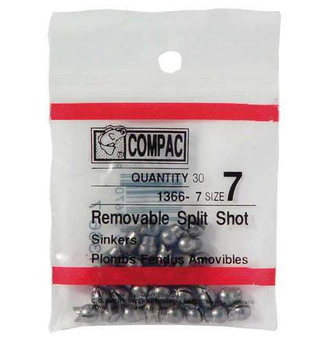 Compac Split Shot Sinker Size 7