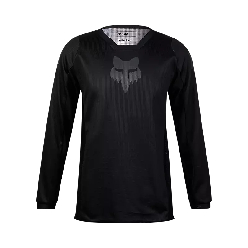 Fox Youth Blackout Jersey Black/Black Large