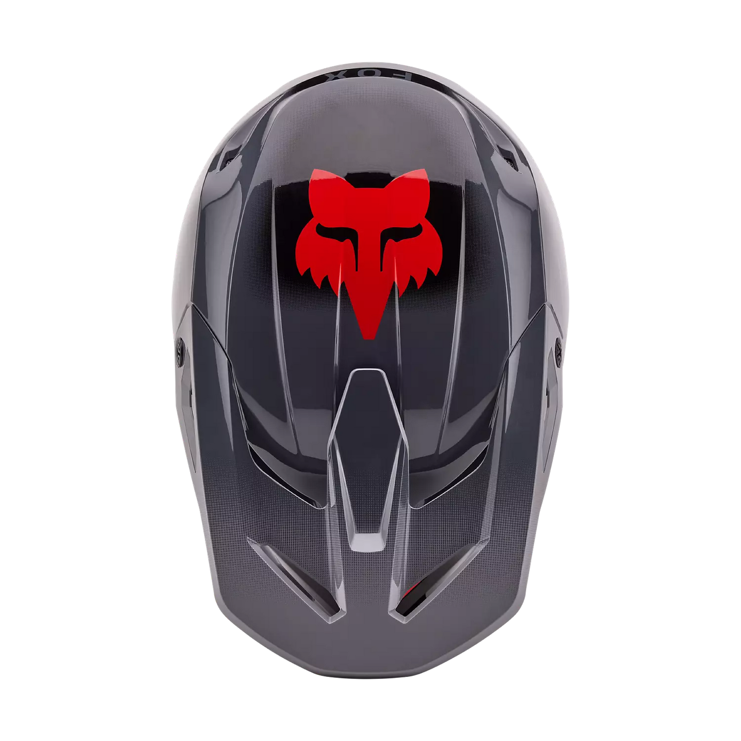 Fox V1 Interfere Helmet Grey and Red Size M
