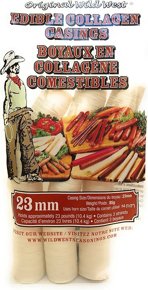 Wild West Edible Collagen Casings 23mm