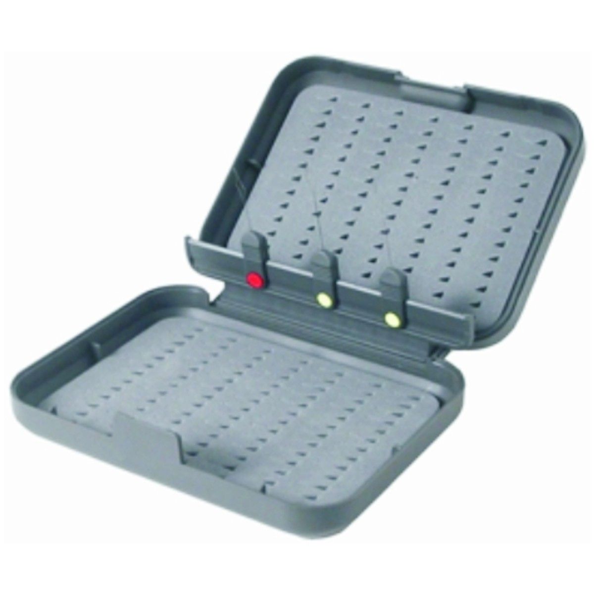 TFO Fly Box Slit Foam Grey w/ 3 Threaders
