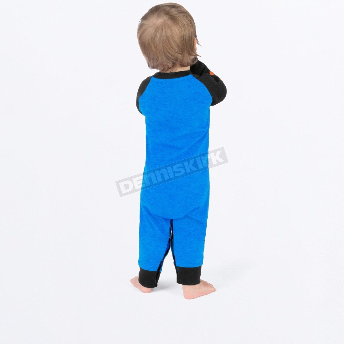 INFANT RACE DIVISION ONESIE Blue heather/BK SZ18-24 MTH