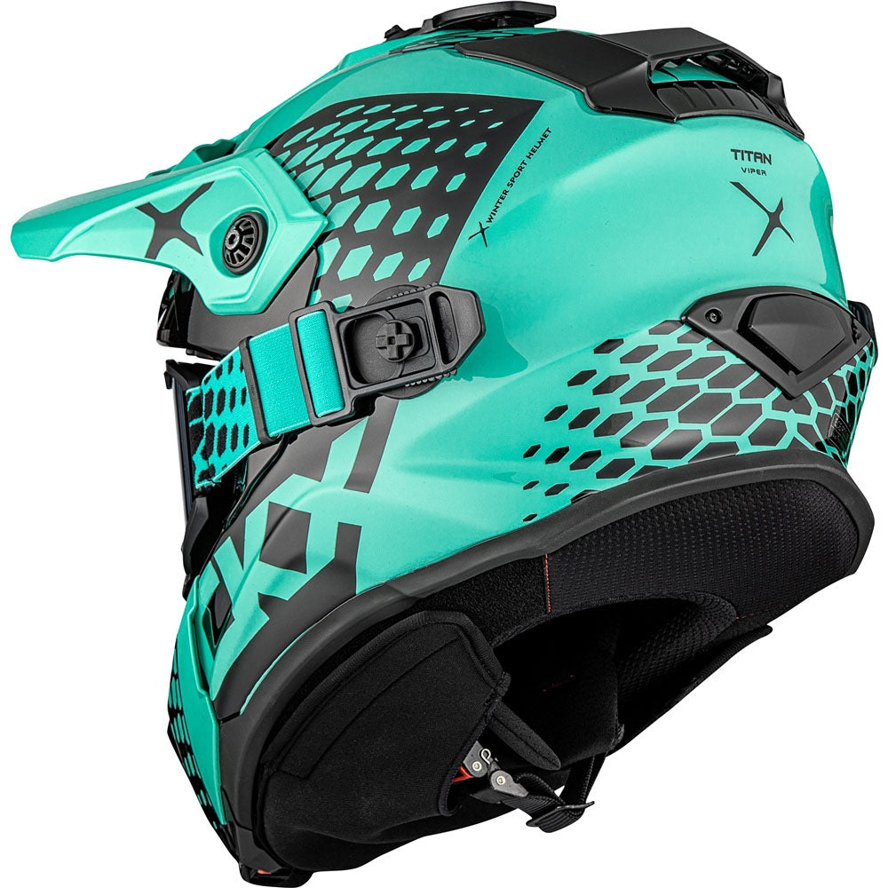 CKX Titan Original Helmet Viper Glossy Turquoise Size S