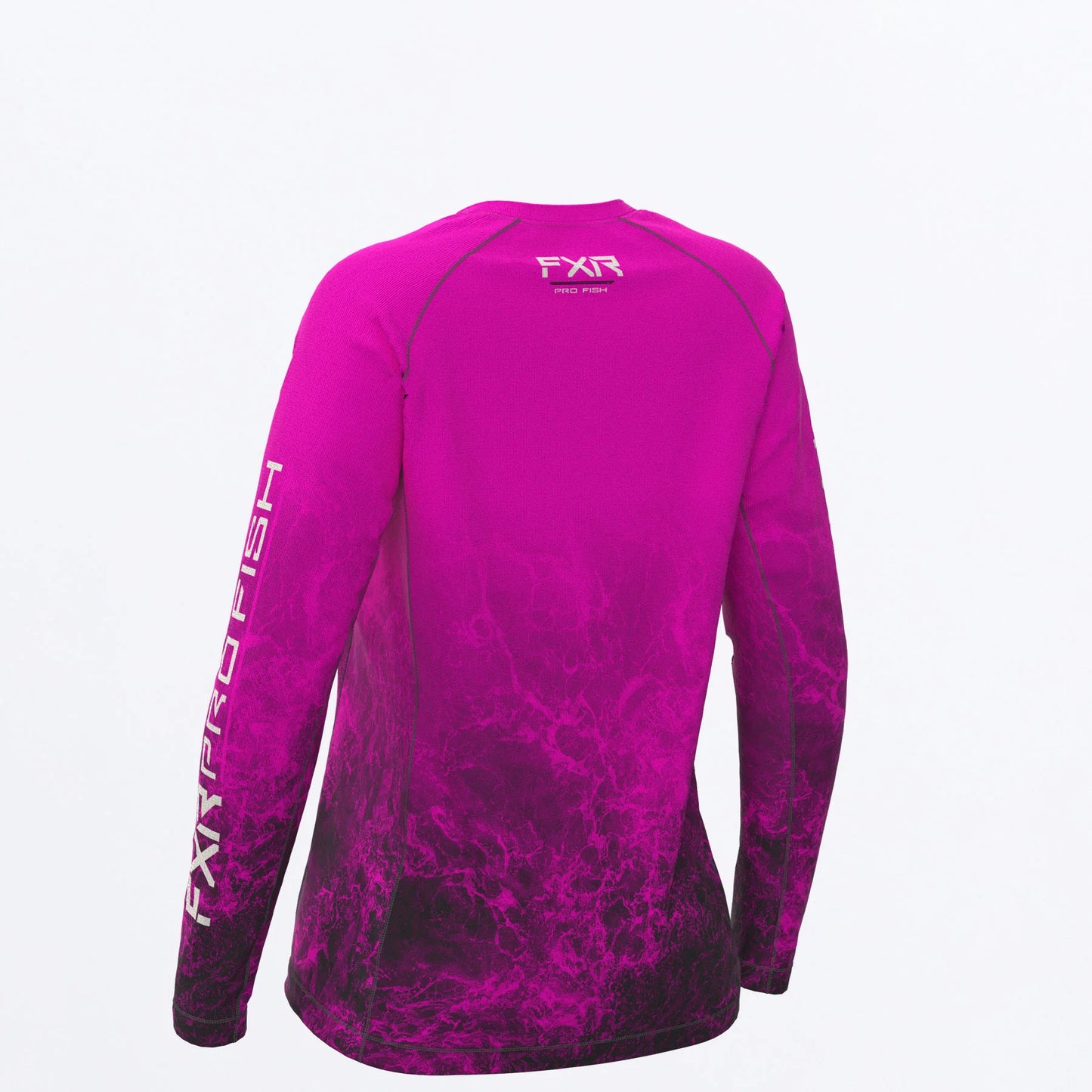 FXR Derby UPF Longsleeve Women's Fuchsia Ripple Size L
