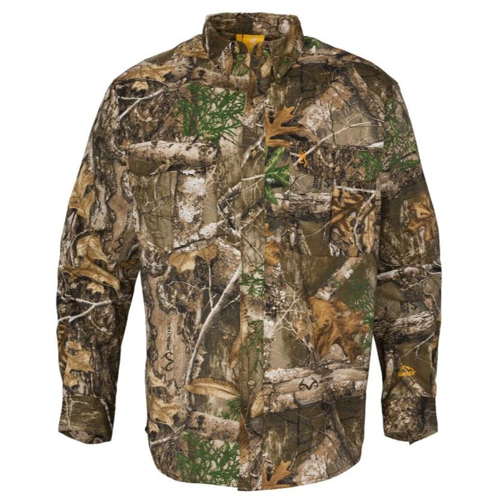 Browning Wasatch Button Shirt Realtree Edge Size 2XL