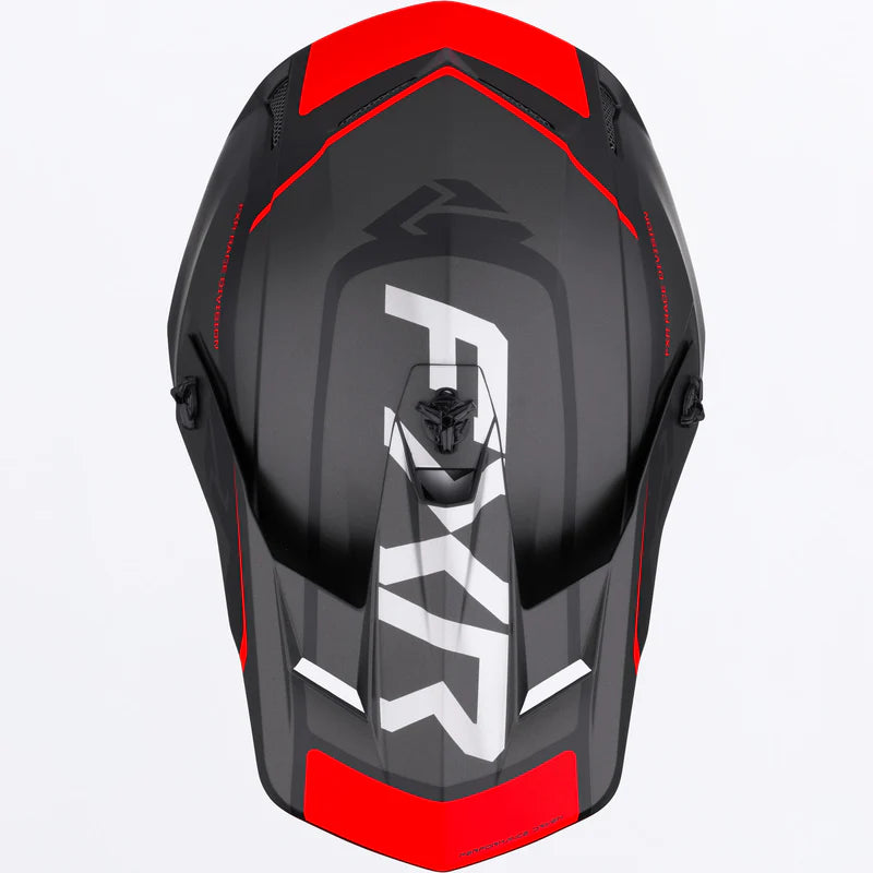 FXR Clutch Evo Helmet Black and Red Size L