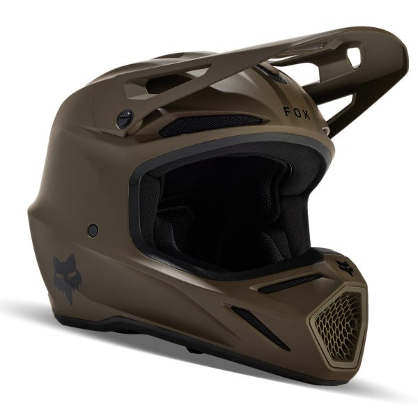 Fox V3 Solid Helmet Dirt Brown Size XL