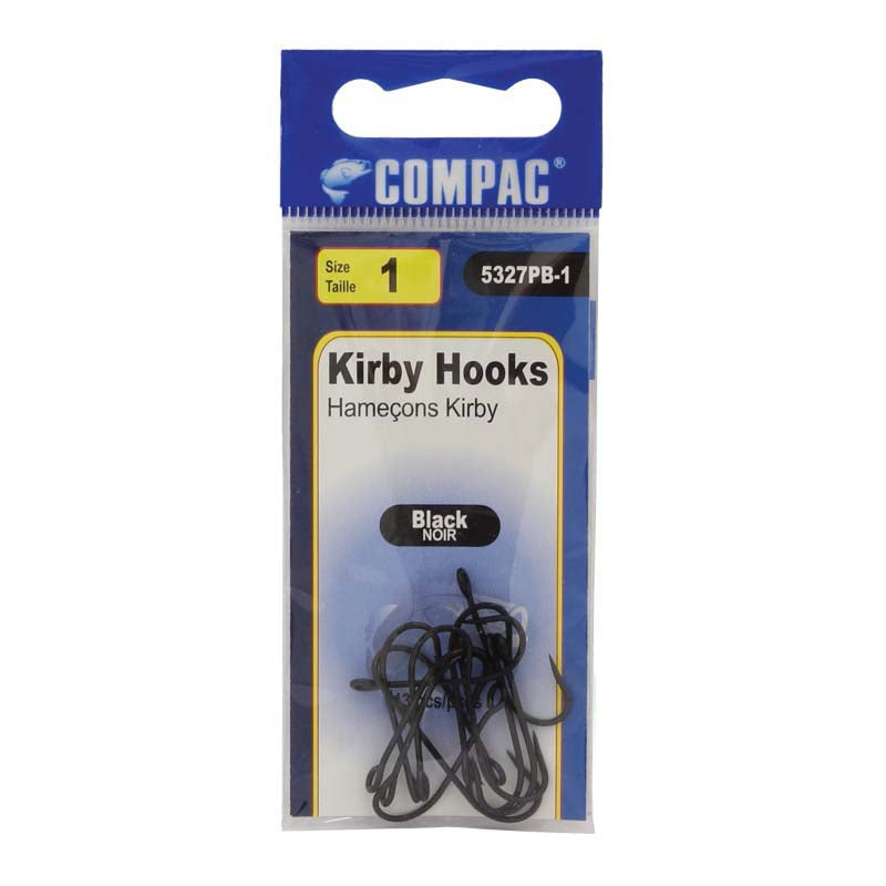 Compac Kirby Hooks Black Size 4