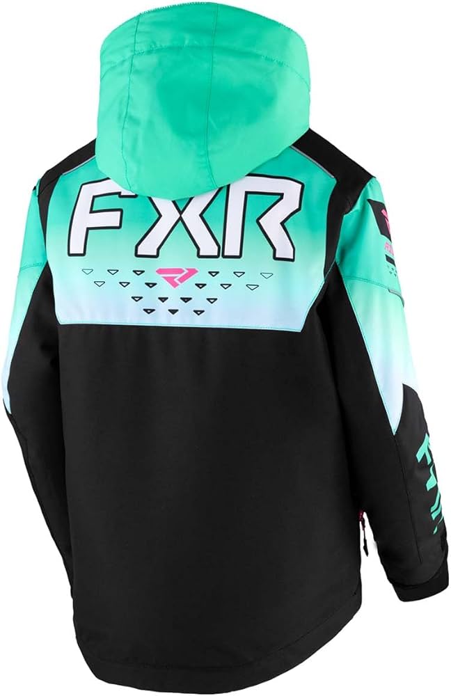 Youth HELIUM JACKET BLACK/MINT FADE/E PINK SZ10