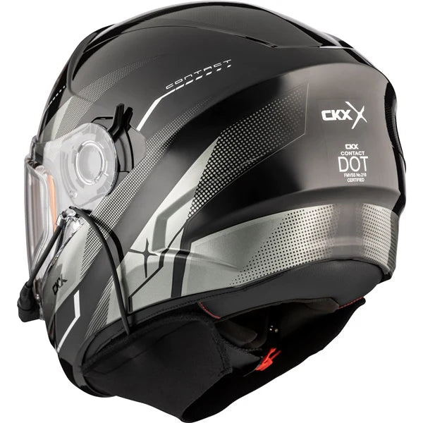 CKX Contact Artik Helmet Electric Double Shield Gray Size M
