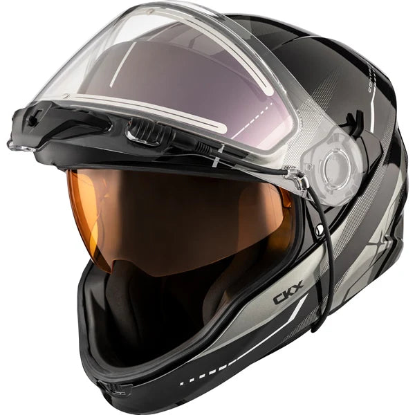CKX Contact Artik Helmet Electric Double Shield Gray Size M