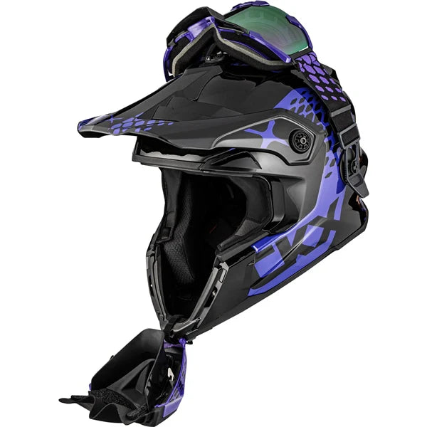 CKX Titan Original Helmet Viper Black and Purple Size L