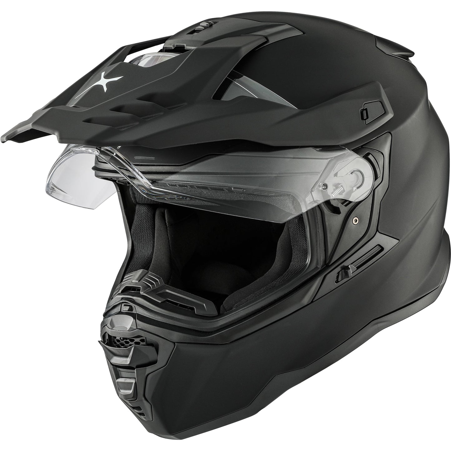 CKX DS24 Dual Sport Helmet Double Shield Matte Black Size 2XL