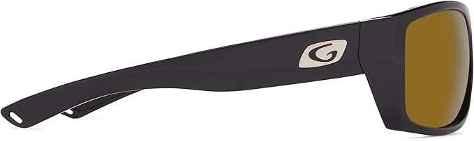Guideline Coil Polarized Sunglasses Black Frame Amber Lens